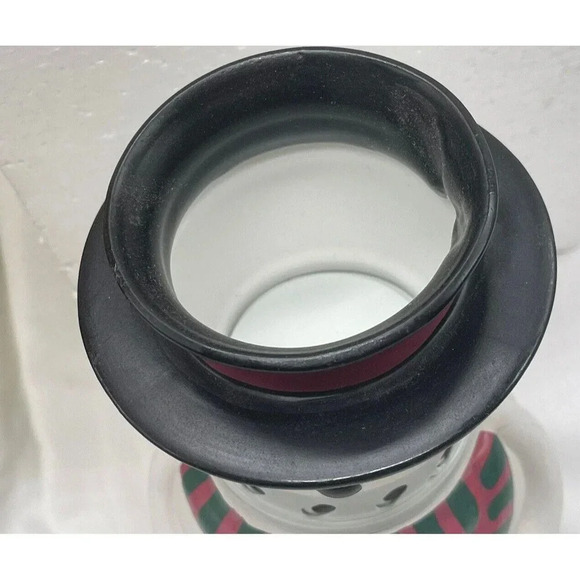 AromaGlow Home Fragrance Snowman Oil Lamp Holiday Living Fragrance Complete - Picture 2 of 16